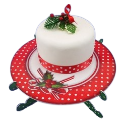 Stojak kartonowy pod tort Boże Narodzenie śr. 25.5cm TTJHCAKEPLATTER - CAKE CRAFT